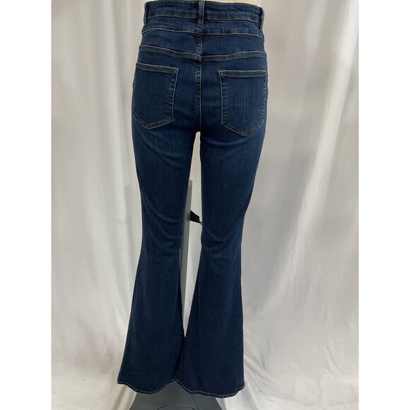 Frame Double Waistband Blue High Waist Flare Denim Jeans Size 29 - Picture 3 of 5
